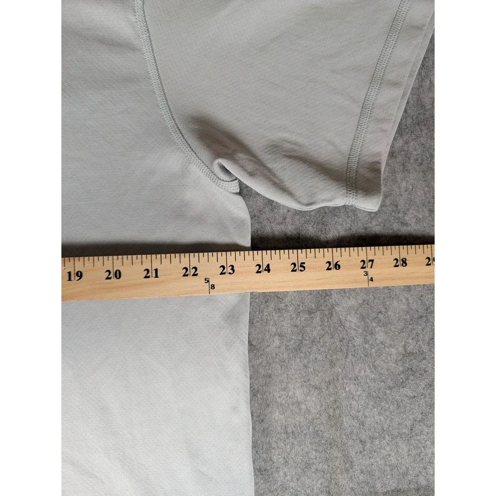 The North Face Mens Short Sleeve Polo Shirt Light Grey Technical Hiking Top